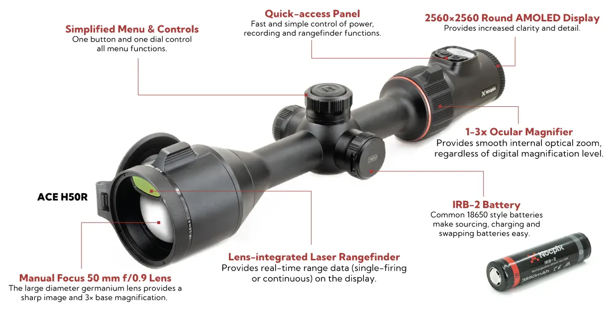 celownik termowizyjny Nocpix ACE H50R